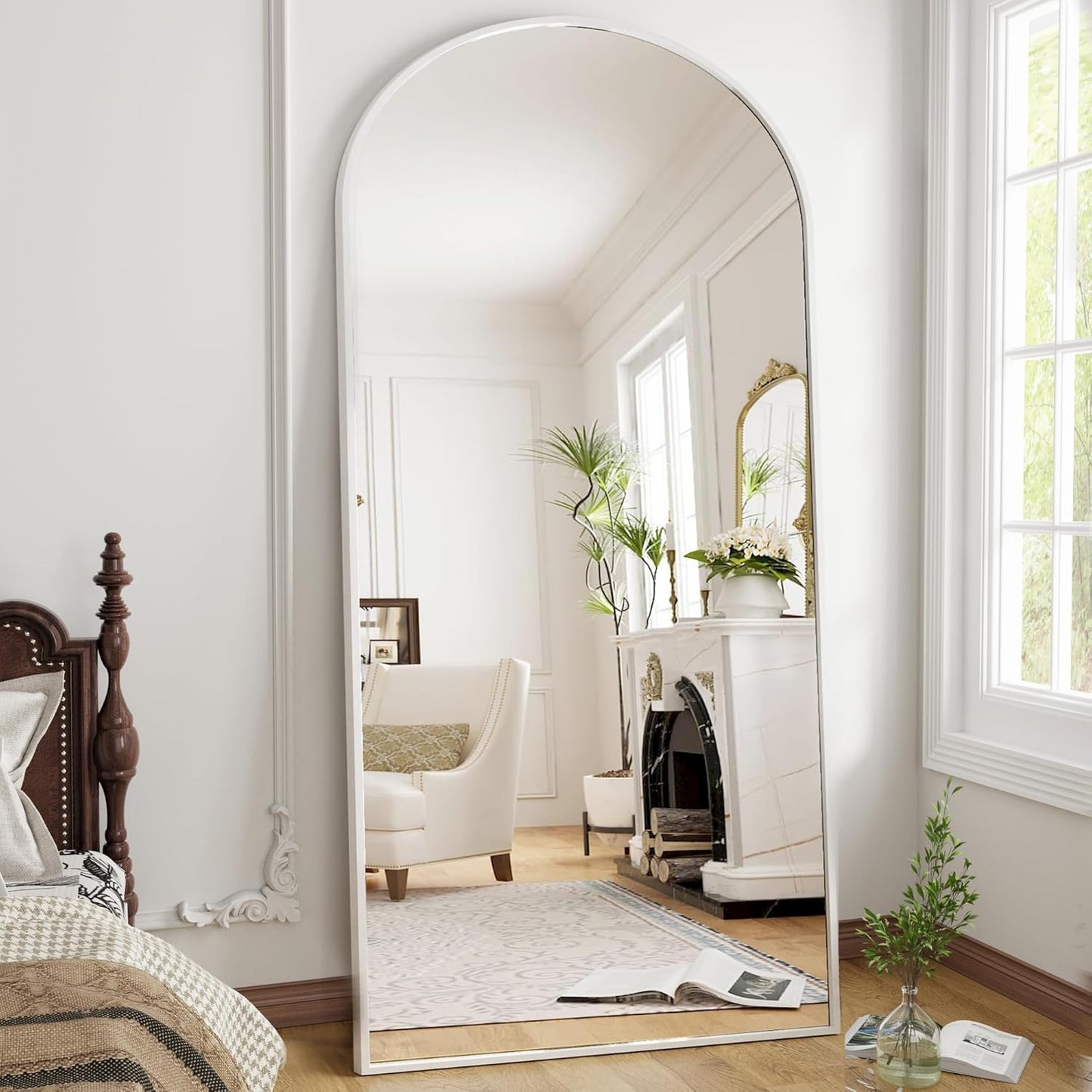 Full Length Mirror with Stand, 70"×26" Hanging, Leaning or Standing Mirror, Wall-Mounted Full Body for Bedroom, Living Room, Dressing Room Home Decor - Gold